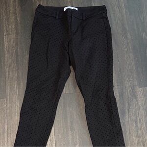 Old Navy Black Ankle Pants with Polka Dots
